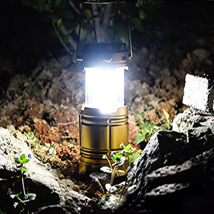 new solar charging type multifunctional telescopic camping lantern lantern outdoor camping tent lamp