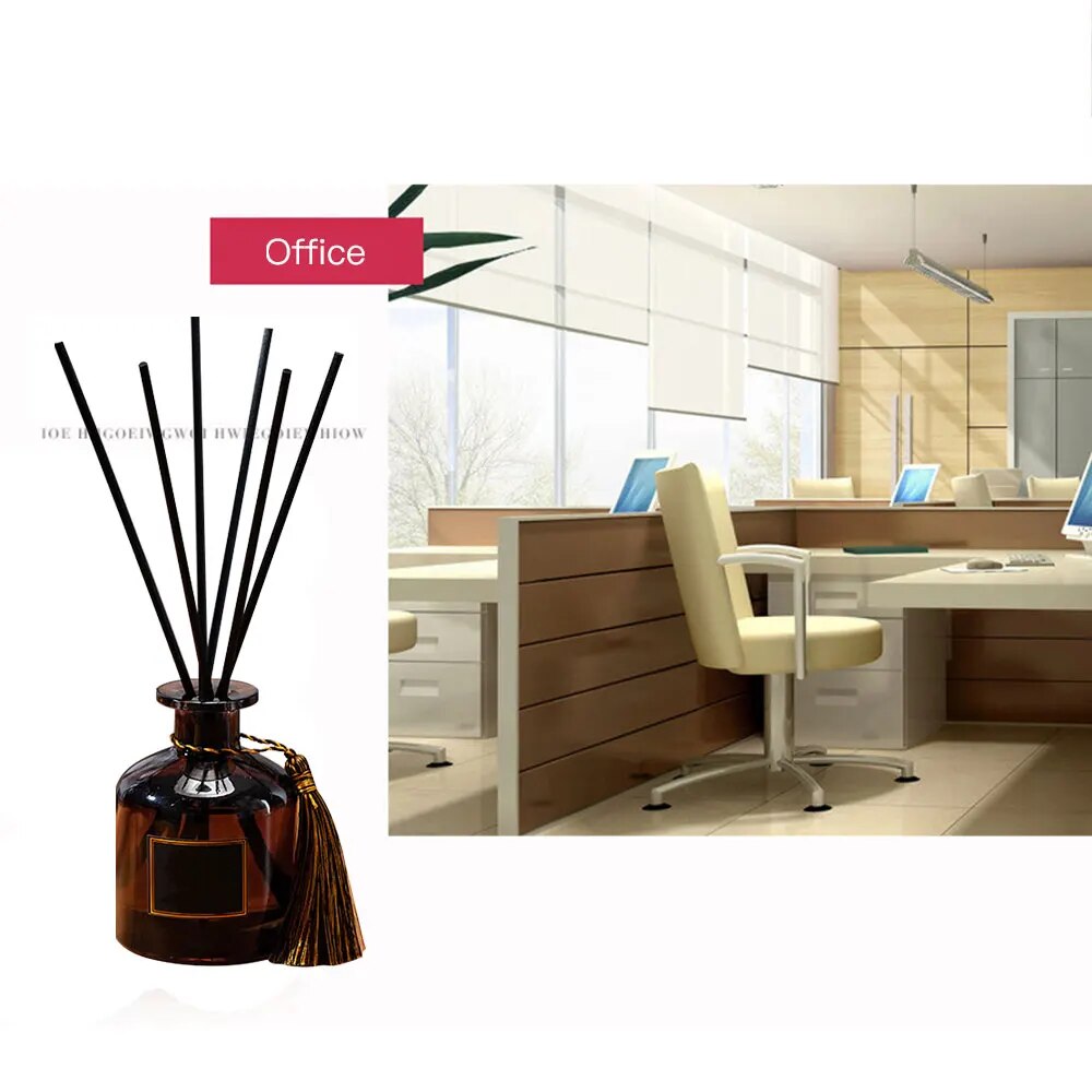 50ml Fragrance Decoration Rattan Sticks Purifying Air Aroma Diffuser Set Aromatherapy Living Room Office No Fire Essential Oil