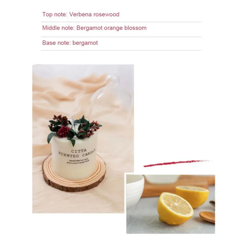 Soy Wax Fragrance Candles Romantic Pillar Candle Wedding Birthday Christmas Decoration Home Furnishing Scented Candle Hot Sale