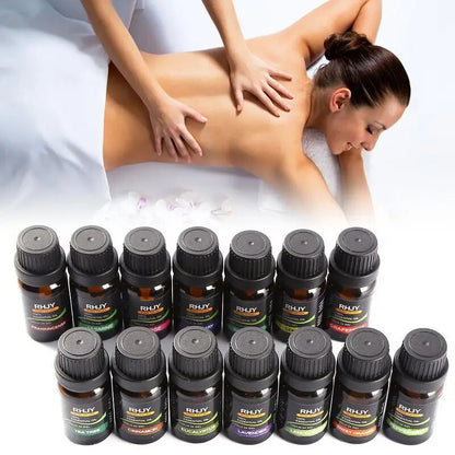 14Pcs/Set  100% Pure Plant Aromatherapy Diffusers Essential Oil  10ml Organic Body Massage Relax Fragrance Skin Care Kit