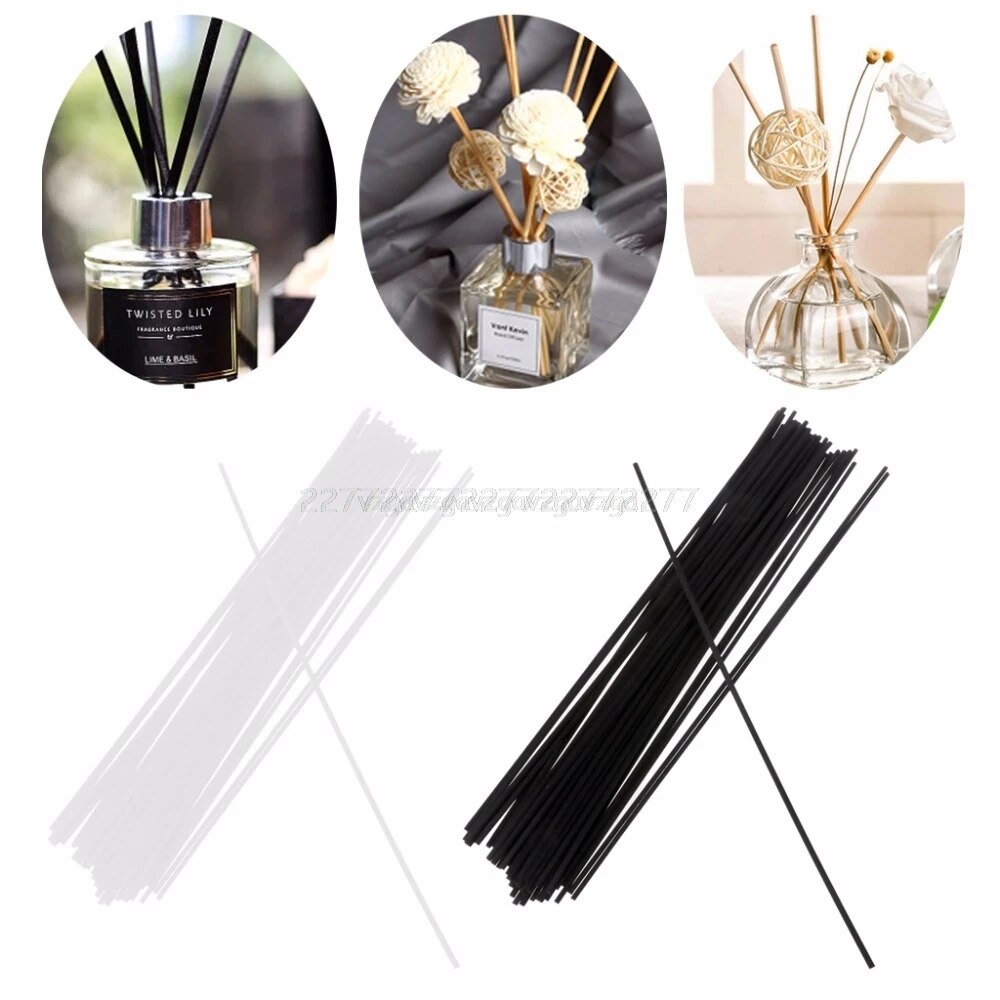 50/100Pcs 30cmx3mm Fiber Sticks Diffuser Aromatherapy Volatile Rod for Home Fragrance Diffuser 4size for choose Mr26 19 Dropship