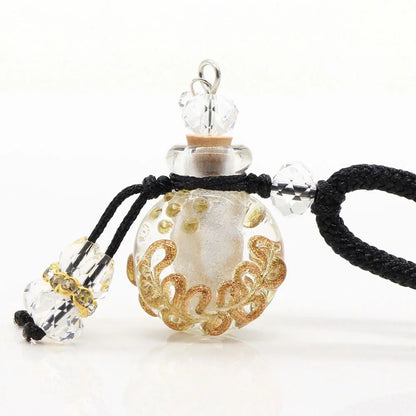New Essential Oils Pendant Aroma Fragance Colored Glaze Pendant with Adjustable Chain Perfume Essential Oil Diffuser Gift Wrap