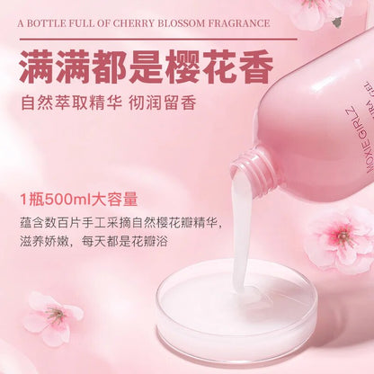 Sakura Shower Gel Body Wash Hydrating Moisturising Nourishing Cleansing Women Cherry Blossom Fragrance Tender Whitening Body 젤