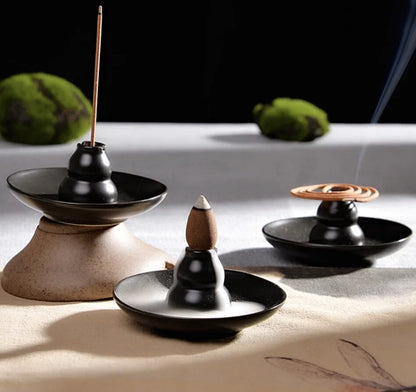 Creative Lotus Bergamot Backflow Incense Burner Cone Sticks Holder Home Decor Fragrance Stand Incense Burner Use In Teahouse