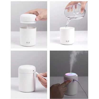 Car Air Freshener LED Air Humidifier Diffuser Air Humidifier Aromatherapy Aroma Fragrance Auto Interior perfume Accessories