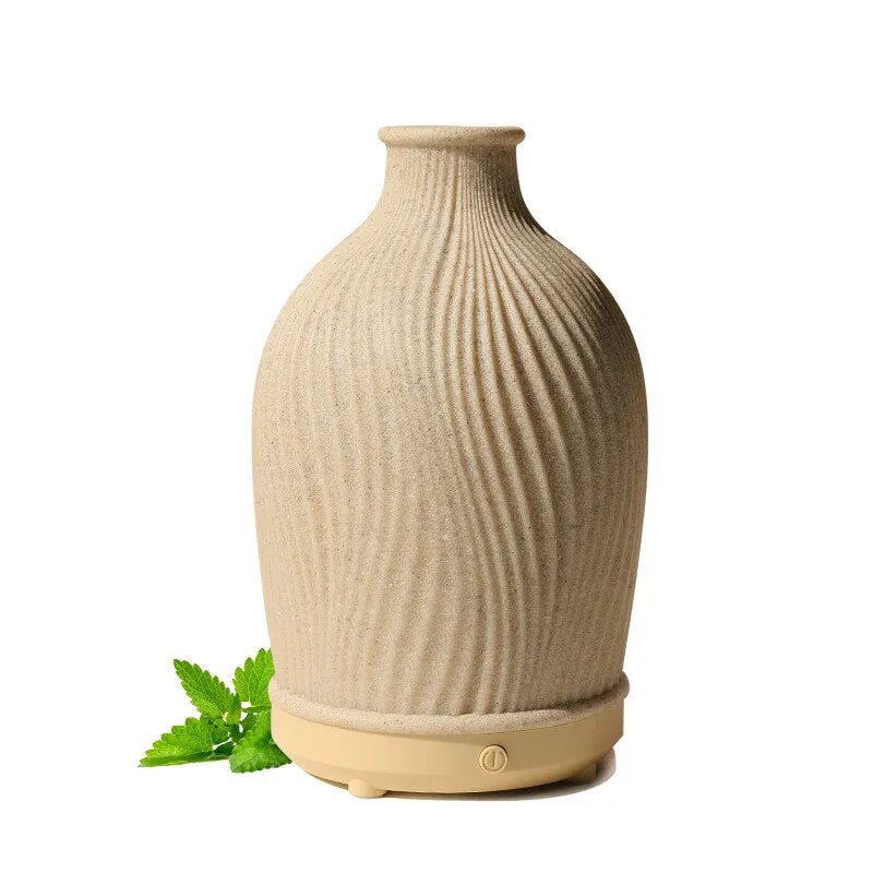 Essential Oil Diffuser Fragrance Ceramic Wax Burner Fashionable Ultrasonic Mini  Air Humidifier for Home Bedroom Living Room