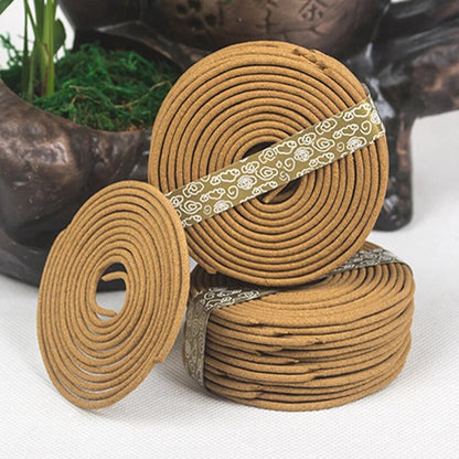 Y 48pcs/box Natural Coil Incense Aromatherapy Fragrance Indoors Indian Buddhist Sandalwood Incense Without Censer Home Fragrance