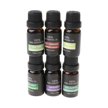 6pcs 10ml Essential Oils Set for Aroma Aromatherapy Diffusers Humidifier Fragrance Air Freshening