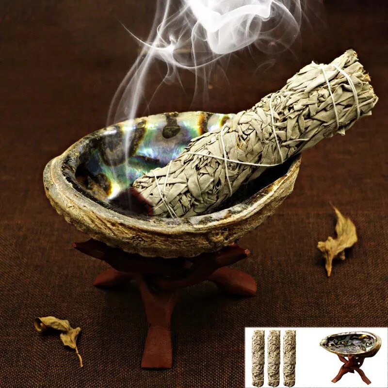 White Sage Pure Leaf Smoky Purification Sage Smoking Indoor Fragrance To Purify The Mind  Room Buddhist Temple Cedar Sticks