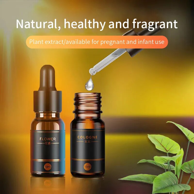 Car Air Freshener Perfume Refill Natural Plant Essential Oil Aroma Diffuser Fragrance Humidifier Essential Oil Freshener