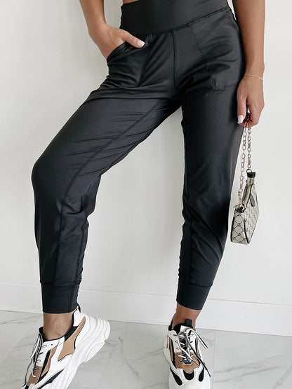 Fall High Waist Ankle-tied Women's Casual Pants