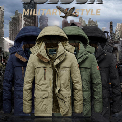 Retro Style New Cotton-padded Coat Washed Jacket Men
