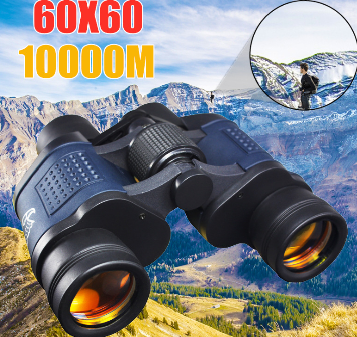 Binoculars 60X60 Powerful Telescope 160000m High Definition For Camping Hiking Full Optical Glass Low Light Night Vision